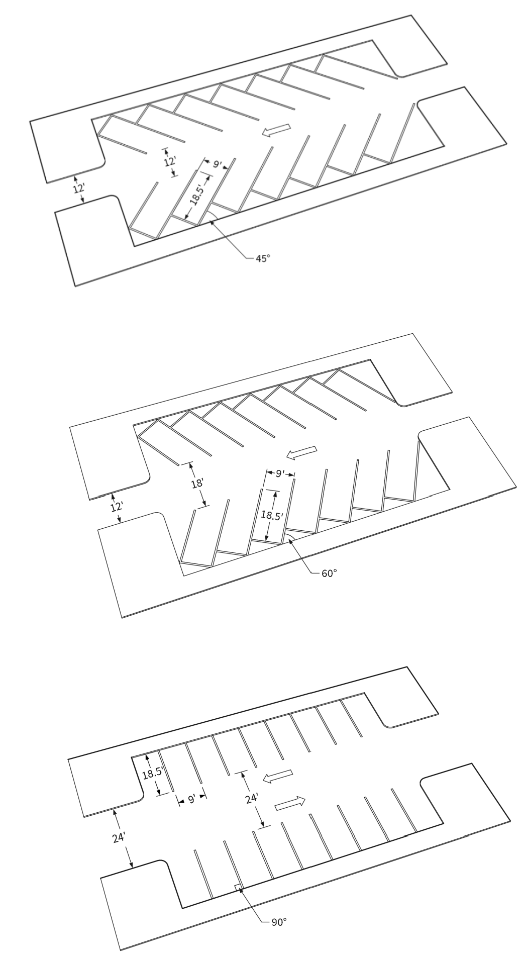 Figure 6-G: Parking Lot Configurations