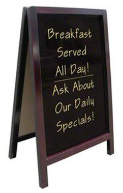 Figure 6-JJ: Sandwich Board "A-Frame" Sign