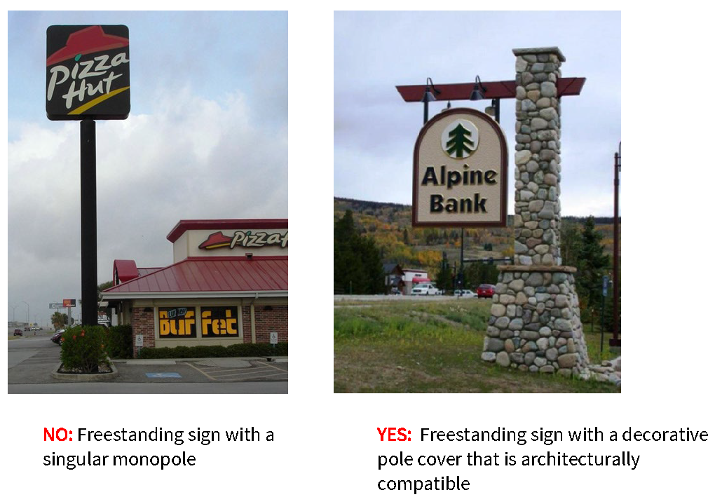 Figure 6-T: Free-Standing Sign Structures