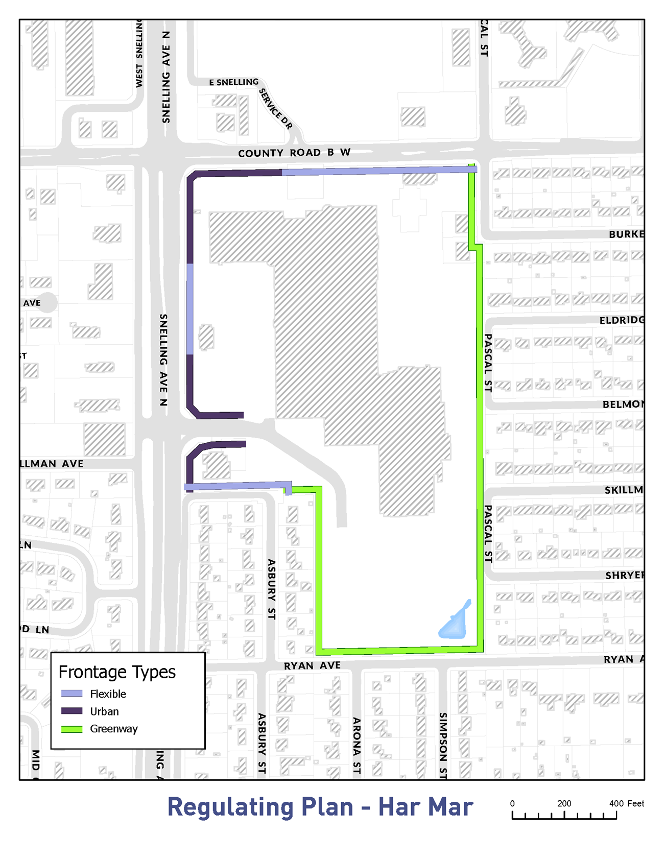 Figure 1005-4. HarMar Mall Regulating Plan Map