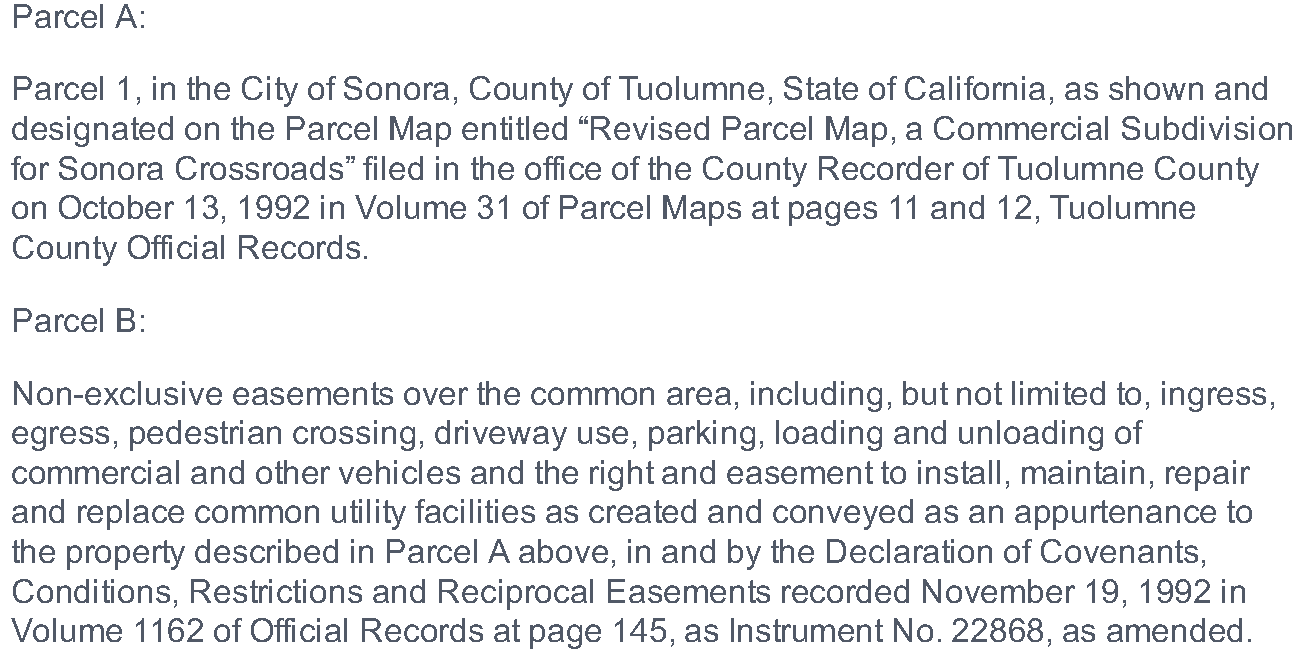 LEGAL DESCRIPTION OF SPECIFIC PLAN AREA Figure 1