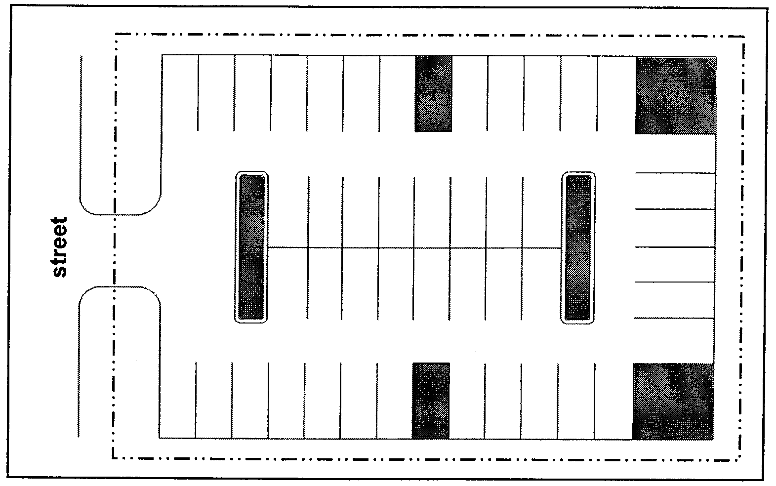 Figure 9-9: Interior Parking Lot Landscaping