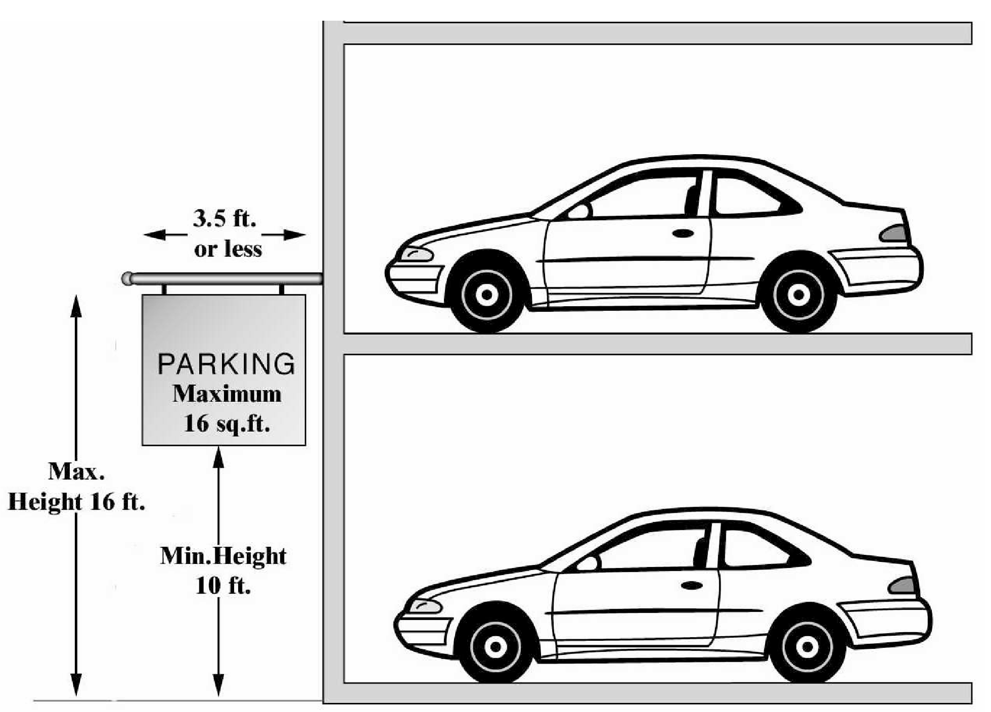 Figure 1411-35-A Parking Identification Signs