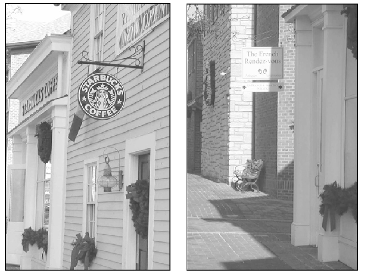 Figure 1427-27-B Examples of Projecting Signs