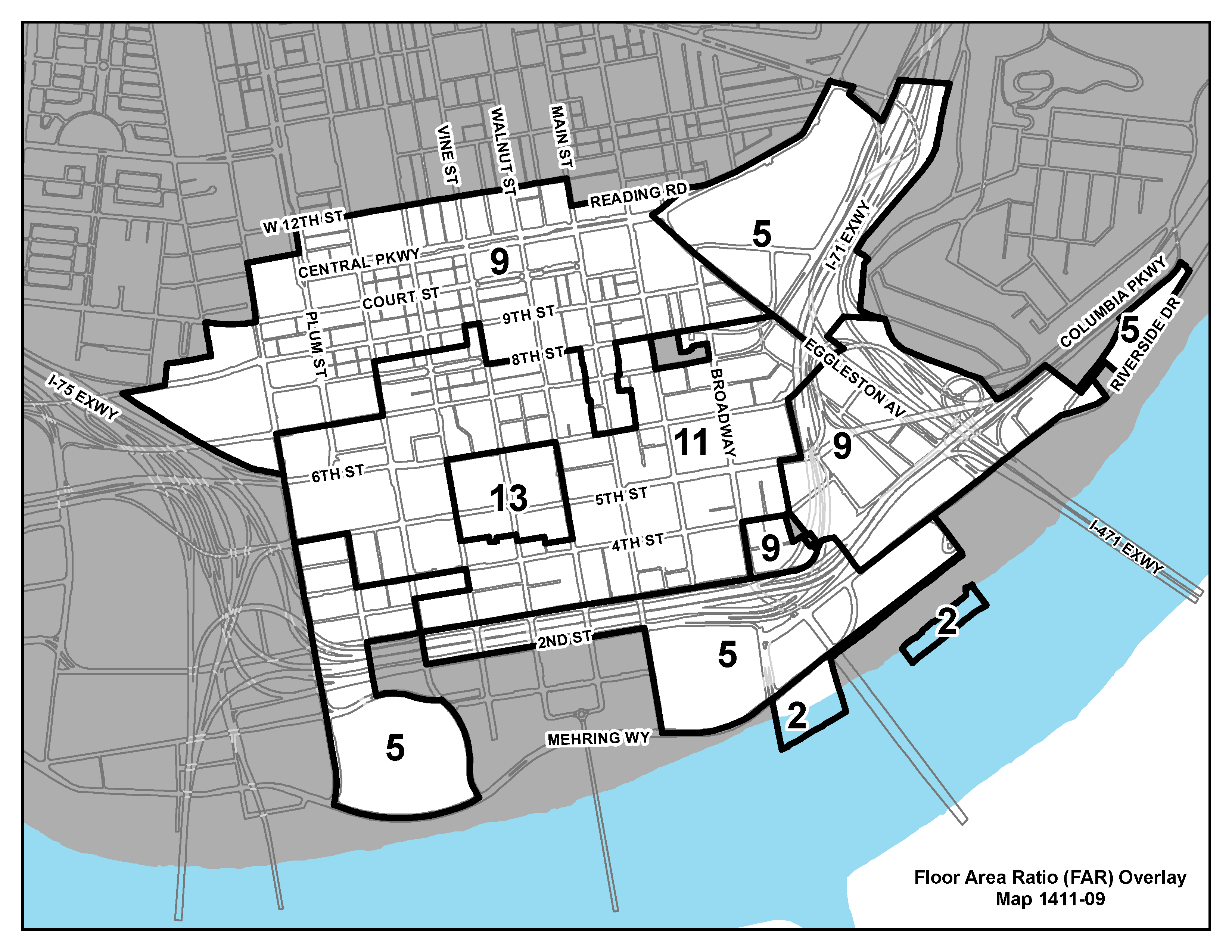 Map 1411-09 Floor Area Ratio (FAR) Overlay