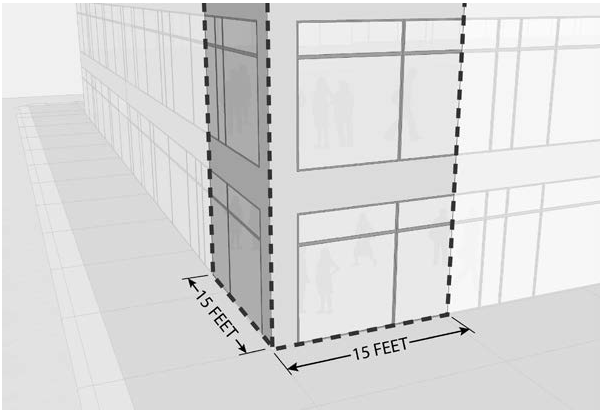 Figure 3 - Glass Corner Graphic