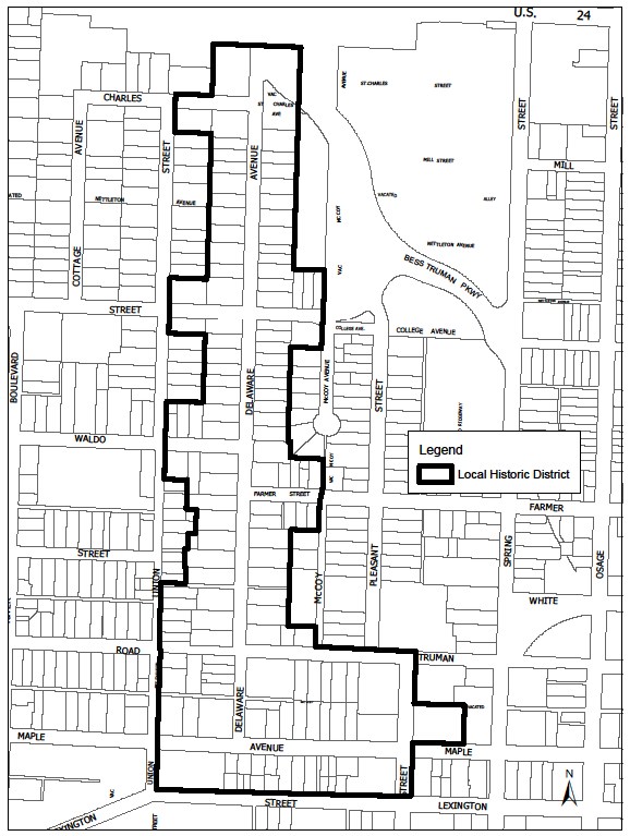Figure 900-7 Truman Neighborhood Historic Preservation Overlay District Boundaries